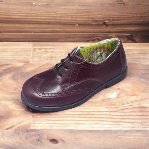 Hokide kids, pantofi din piele pentru fete, Bordo.