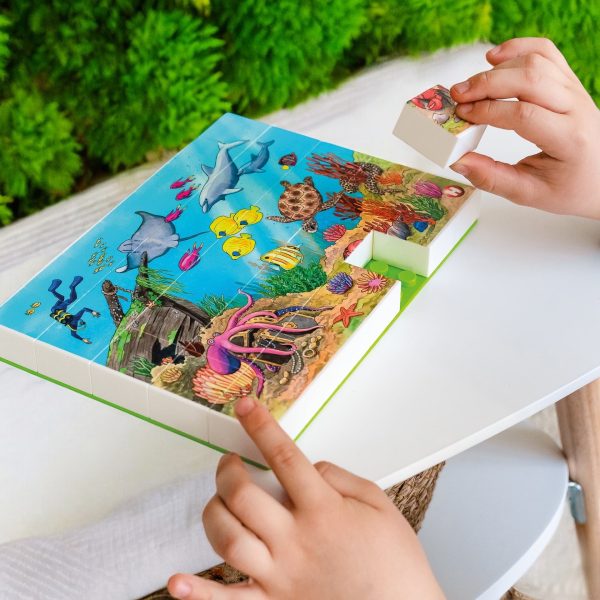 Puzzle Lumea subacvatica Hubelino (35 piese)