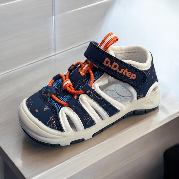 D.D.Step Quick dry sandale pentru baieti, Bermude Blue.