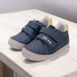 D.D.step pantofi din piele pentru baieti, Bermude Blue.