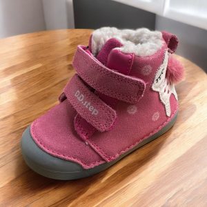 Photoroom_20251023_160827 D.D.Step ghete imblanite pentru fete primii pasi, Dark Pink.