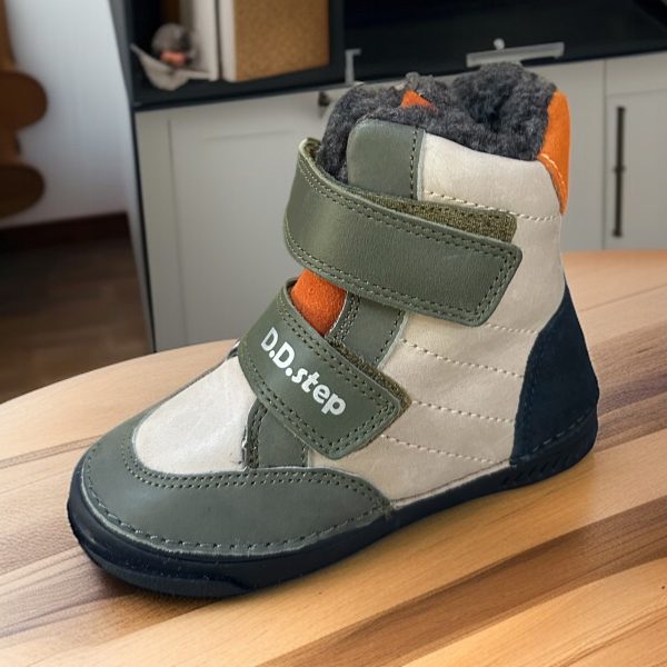 D.D.Step ghete impermeabile din piele pentru baieti.