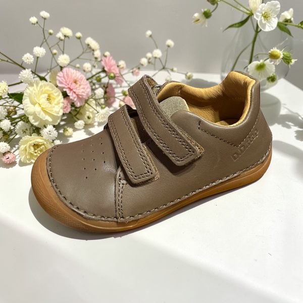 D.D.Step pantofi din piele pentru baieti, Chocolate.