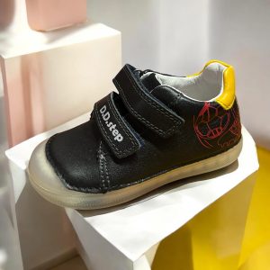 D.D.Step pantofi din piele pentru baieti, Royal Blue.