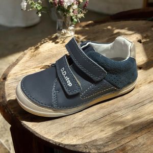 D.D.Step pantofi din piele pentru baieti, Royal Blue.