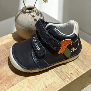 D.D.Step pantofi din piele pentru baieti, Barefoot Royal Blue.