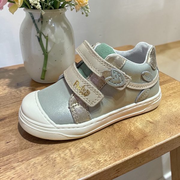 Ponte pantofi din piele cu supinatie, fete Spring Green.