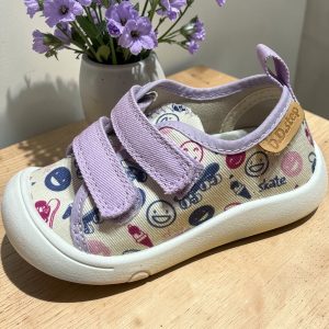 D.D.Step pantofi din panza, fete cream.