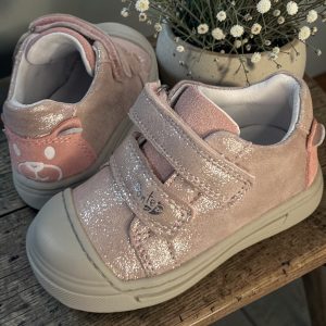 Ponte pantofi din piele cu supinatie, fete Rose Gold.