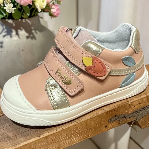 Ponte pantofi din piele cu supinatie, fete Baby Pink.