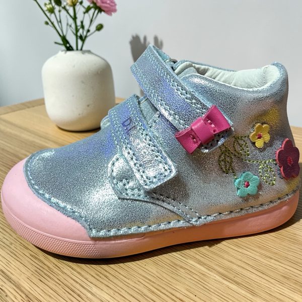 D.D.Step pantofi din piele pentru fete, Cobait.