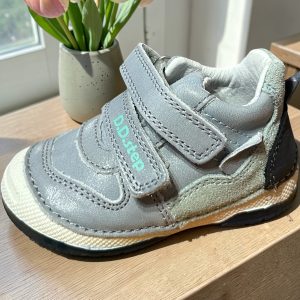 D.D.Step pantofi din piele pentru baieti, Dove Grey.