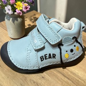 D.D.Step pantofi din piele pentru baieti, Aero Blue.