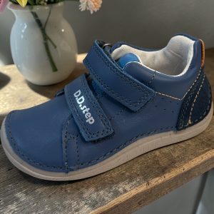 D.D.Step pantofi din piele pentru baieti, Royal Blue.