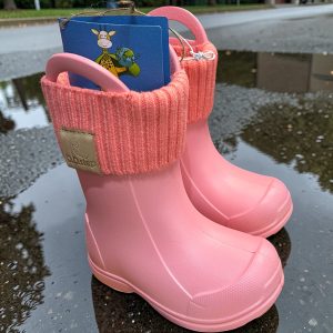 Cizme de cauciuc pentru fete,Pink.