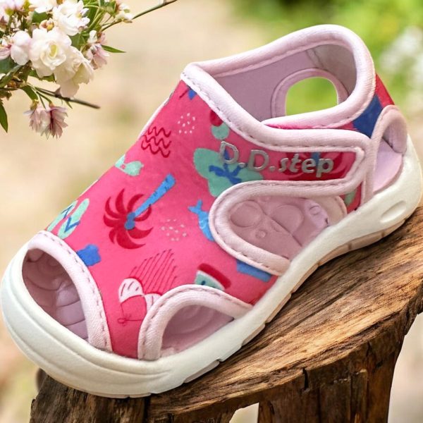 D.D.Step sandale quick dry fete, Daisy Pink.