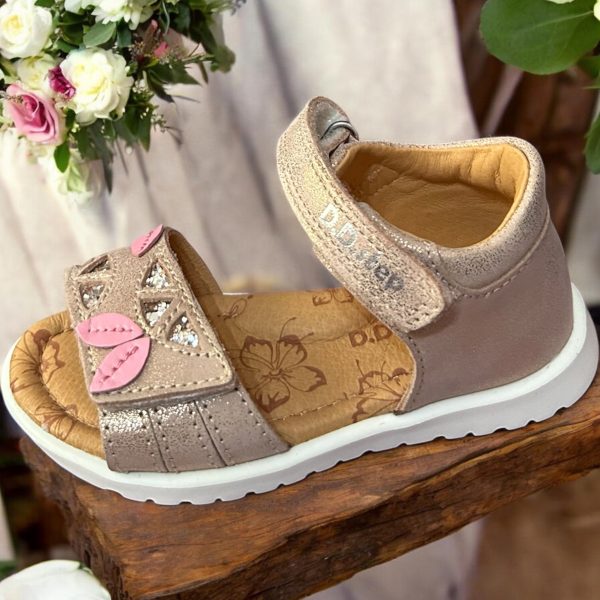 Photoroom_20260618_231452 (1) D.D.Step sandale din piele pentru fete, Rose gold.