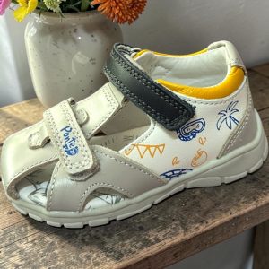 Ponte sandale cu supinatie pentru baieti, Dove Grey.