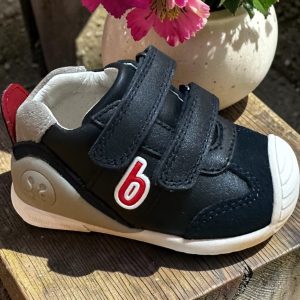 Biomecanics Sneakers din piele, baieti  Azul Marino.