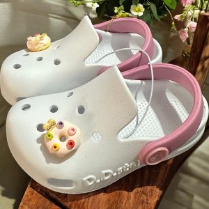 Papuci ortopedici din cauciuc pentru fete, white.