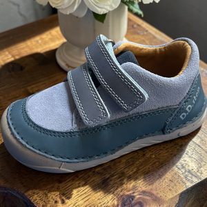 D.D.Step pantofi sport din piele pentru baieti, Royal Blue.