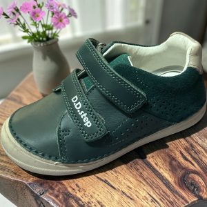 D.D.Step pantofi sport din piele pentru baieti, Emerald.