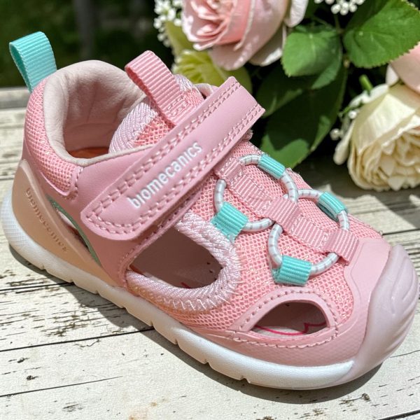 Biomecanics sandale canvas pentru fete, pink.