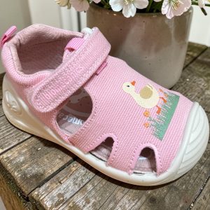 Biomecanics sandale canvas pentru fete, pink.